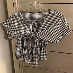 Gingham two piece set